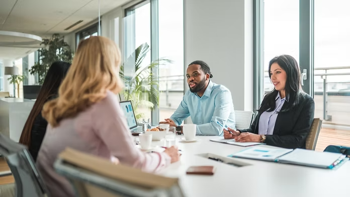 Non-profit law firm meeting